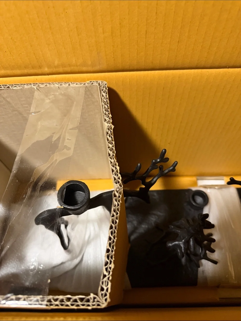 Pottery Barn Sculpted Reindeer Centerpiece Candle Holder BNIB